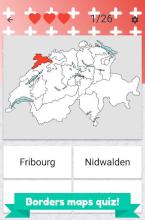 Cantons of Switzerland – Crests and Maps quiz截图5