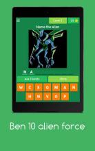 Guess all ben 10 ultimate aliens - alien force截图4