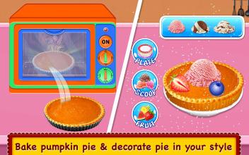 Pumpkin Pie Maker - Dessert Food Cooking Game截图1