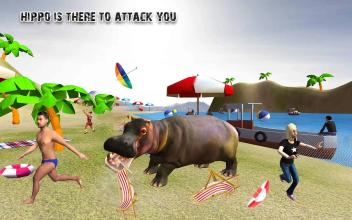 Hippo Attack  City & Beach Attack Simulator截图5