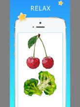 Fruits vegetables coloring book  Poly art截图1