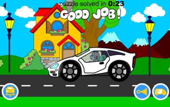 Tim's Workshop Cars Puzzle Game for Toddlers截图1