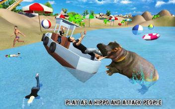 Hippo Attack  City & Beach Attack Simulator截图3