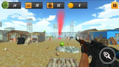 watermelon shooter expert  fps shooting games截图1