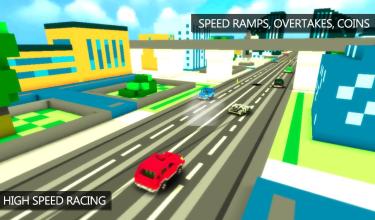 Blocky Highway Traffic Racing截图3