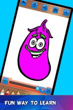 Simple ColorsFruits &Vegetables coloring for kids截图1