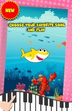 Piano Little Shark Tiles  Sea Animated swimming截图1