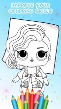 Surprise Dolls Coloring Pages Game截图2