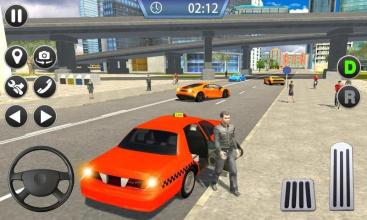 Taxi Sim 2019  City Taxi Driver Simulator 3D截图1