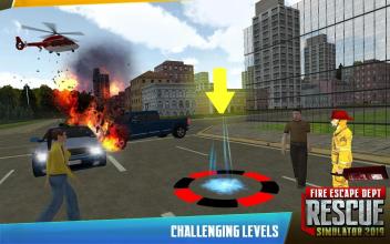 Fire Escape Fire Department Rescue Simulator 2019截图2