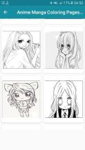 Anime Manga Coloring Pages Book截图2