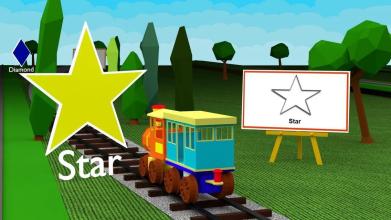 Learn Shapes  3D Train Game For Kids & Toddlers截图1