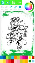 Paw Coloring Book for Puppy patrol for kids截图3