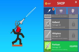 Stickman Warrior Legend of Throw Spears截图2