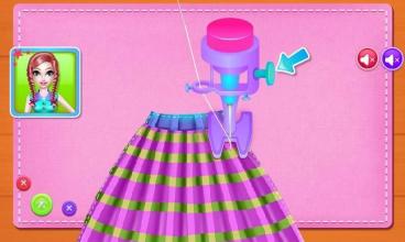 Sewing clothes school game截图1