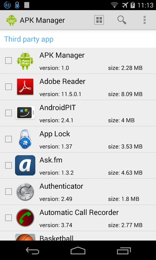 apk extractor - apk Mana...截图1