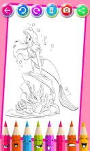 Cute Mermaid Coloring Book & Drawing - Kids Game截图2