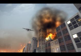 City Bomber Plane Attack Sim 2019截图2