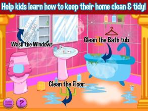 Princess Doll House Cleaning & Decoration Games截图3