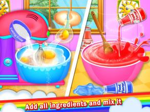 Sweet Unicorn Cupcake Maker  Rainbow Food截图2