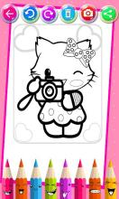 Kitty Coloring Book - Cute Drawing Game截图3