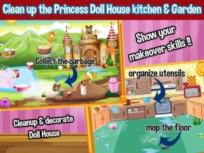 Princess Doll House Cleaning & Decoration Games截图5