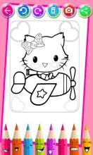 Kitty Coloring Book - Cute Drawing Game截图4