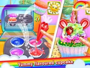 Sweet Unicorn Cupcake Maker  Rainbow Food截图1