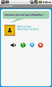Talking SMS free截图
