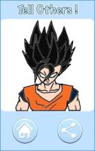 Saiyan DBZ Hero Goku Coloring Book Free截图5