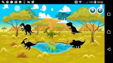 Dinosaurs Puzzle Coloring Pages Game for Kids截图1