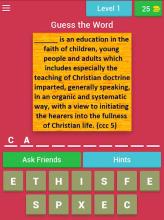 Catechism Quiz (Catholic Word Game)截图5