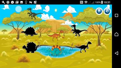 Dinosaurs Puzzle Coloring Pages Game for Kids截图2