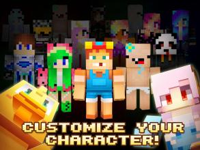 Pixel miner world design block craft & building截图1