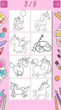 New Unicorn Adult Coloring Book Color By Number ❤截图1