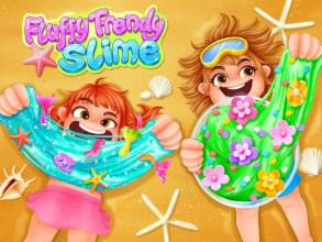 Fluffy Trendy Slime - Mermaid & Flower Slime Fun截图3