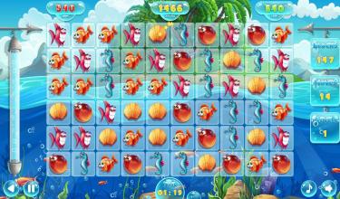 Fish World : Match 3截图2