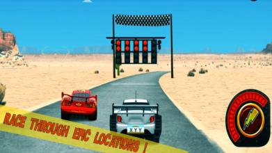 Super Mcqueen hero car - Lightning racing截图1