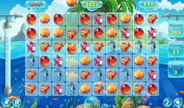 Fish World : Match 3截图1