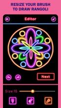 Learn To Draw Glow Rangoli Step By Step截图4