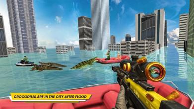 Crocodile Hunting Attack City Simulator截图4