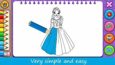 Princess Coloring Book for Kids & Girls截图4