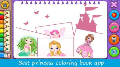 Princess Coloring Book for Kids & Girls截图2