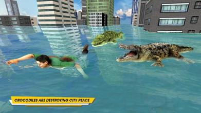 Crocodile Hunting Attack City Simulator截图3