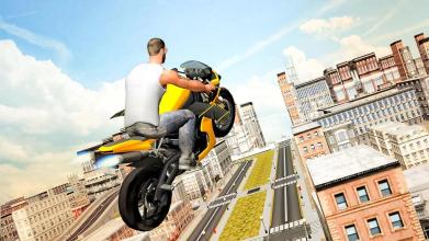 Flying Moto Racer 3d截图3