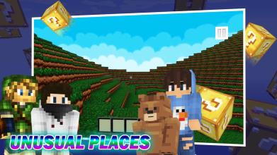 Pixel World,Lucky Block Race + Skins for Minecraft截图4