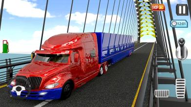 Euro Europe Truck Driving 3D Transport Cargo Sim截图2