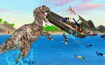 Dinosaur Simulator Game  Frenzy Attack at Beach截图3