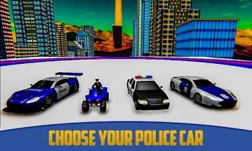 US Police ATV Quad Bike: Mega Ramp Cop Car Stunts截图3