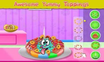 Rainbow Unicorn Donut Bakery: Dessert Food Chef截图2